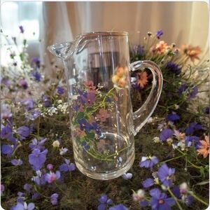 Avon WILD VIOLETS pitcher By J Walsh Vintage